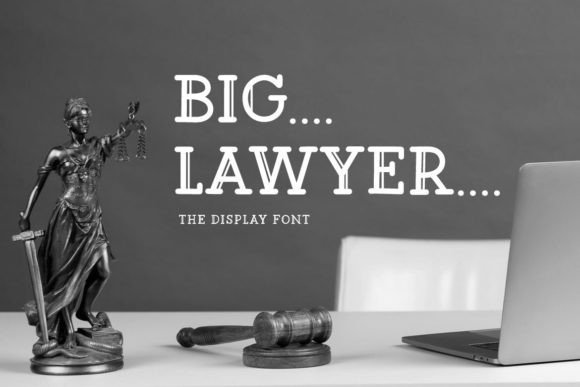 Big Lawyer: A Bold, Playful Display Font for Handmade Creators