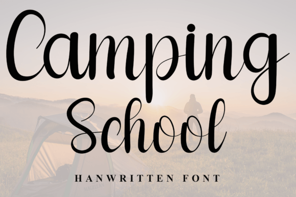 Camping School: A Handwritten Font That Feels Human, Not Hectic