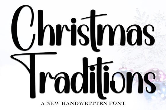 Christmas Traditions: A Timeless Handwritten Font for Brand Warmth