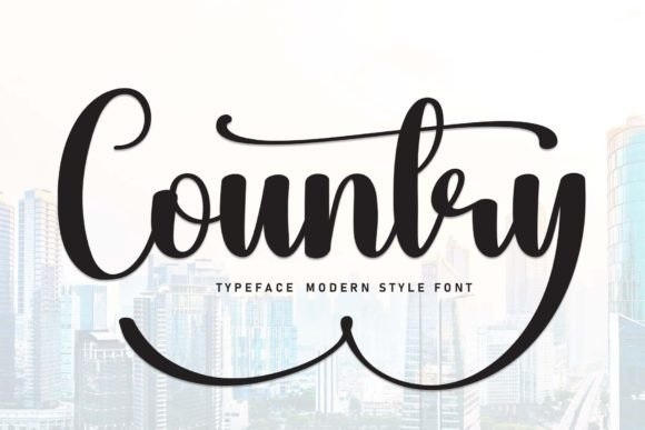Country: A Timeless Handwritten Font for Authentic Branding