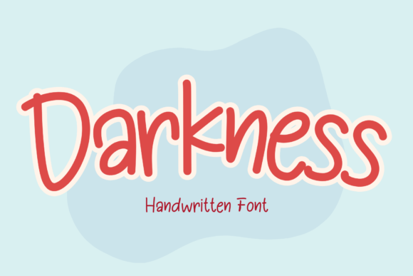 Darkness: A Handwritten Font with Editorial Warmth