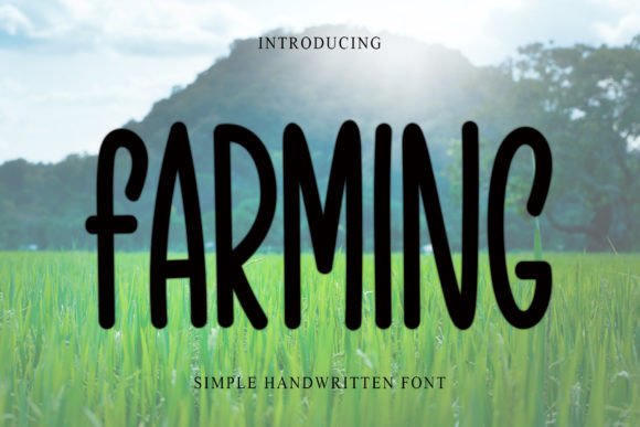 Farming Font: A Handwritten Script That Feels Like Home