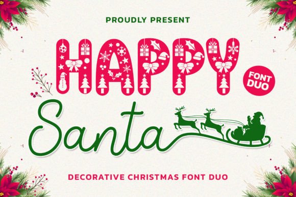 Happy Santa Duo: A Festive Script & Display Font Pair