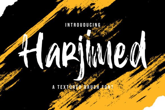 Harjimed: A Textured Handbrush Font That Feels Human