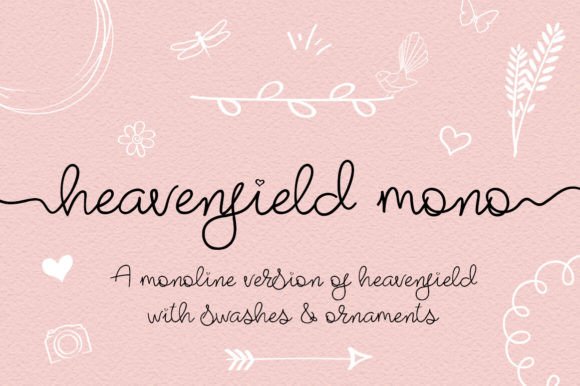 Heavenfield Mono: A Script Amp Font That Makes Love Feel Legible