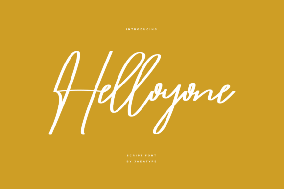 Helloyone: A Warm, Confident Script Font for Real Branding Work