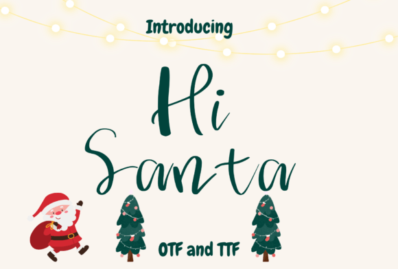 Hi Santa: A Playful Handwritten Font for Warm, Human-Centered Web Design