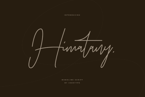 Himatany: A Monoline Script Font That Elevates Digital Branding