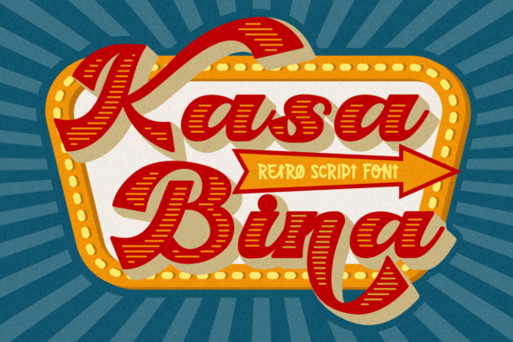 Kasabina: A Bold, Retro Script Font for Small Business Branding
