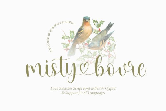 Misty Bouvre: A Refined Script Font for Editorial Design