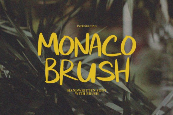 Monaco Brush: A Modern Handwritten Typeface for Thoughtful Design