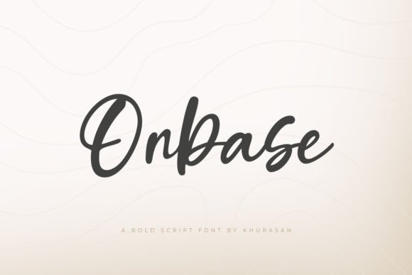 Onbase: A Modern Script Font for Elegant Brand Identity