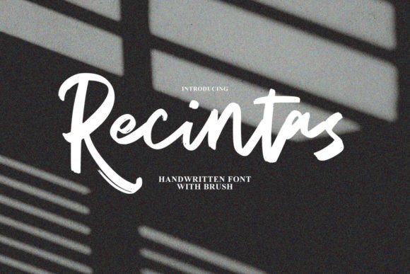 Recintas: A Playful Handwritten Font for Brand Personality