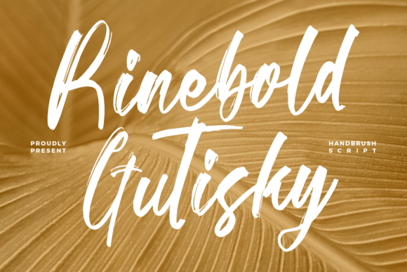 Rinebold Gutisky: A Handwritten Font That Breathes Quiet Confidence