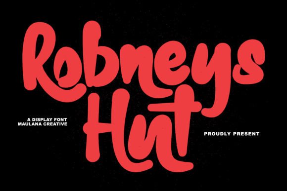 Robneys Hut: A Modern Script Font for Editorial Impact