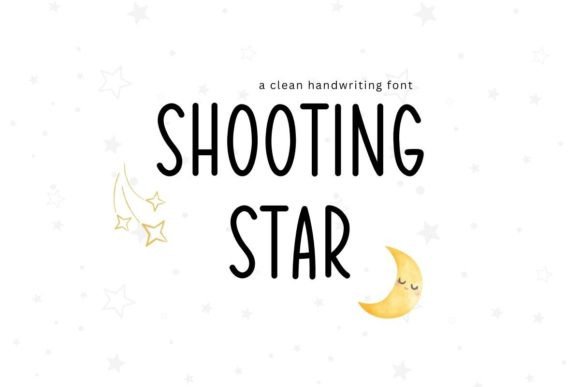 Shooting Star: A Handwritten Font That Feels Like a Quiet Moment