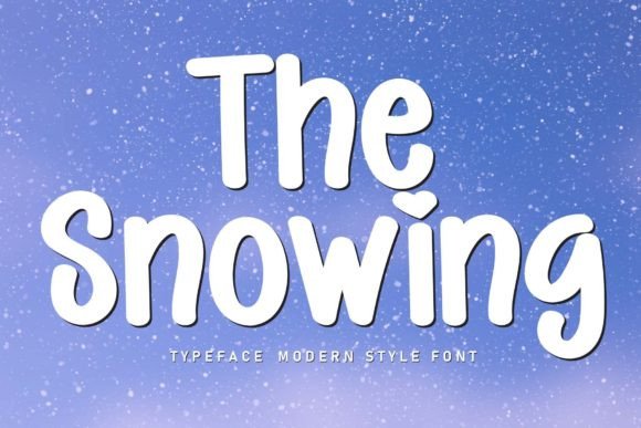 The Snowing: A Handwritten Font That Feels Like a Warm Invitation