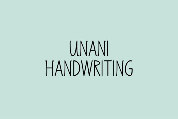 Unani: A Handwritten Font That Feels Like a Thoughtful Pause