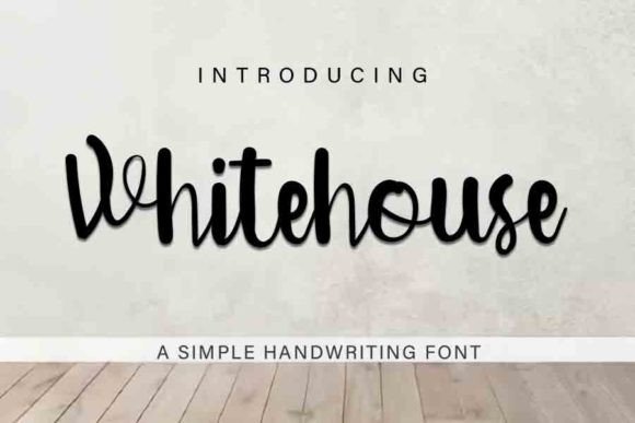 Whitehouse: A Playfully Nostalgic Display Font for Real Branding