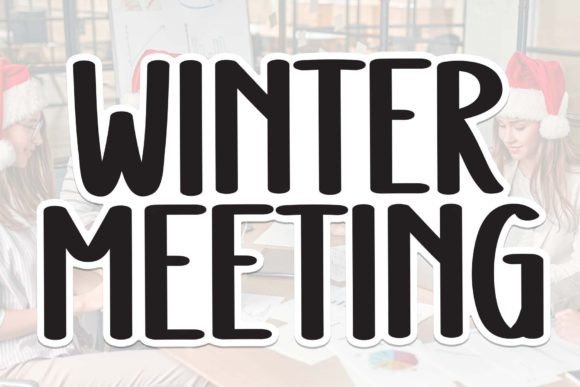 Winter Meeting: A Friendly Handwritten Font for Warm Brand Identities